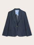Blazer cu un r&acirc;nd de nasturi din chambray image number 4