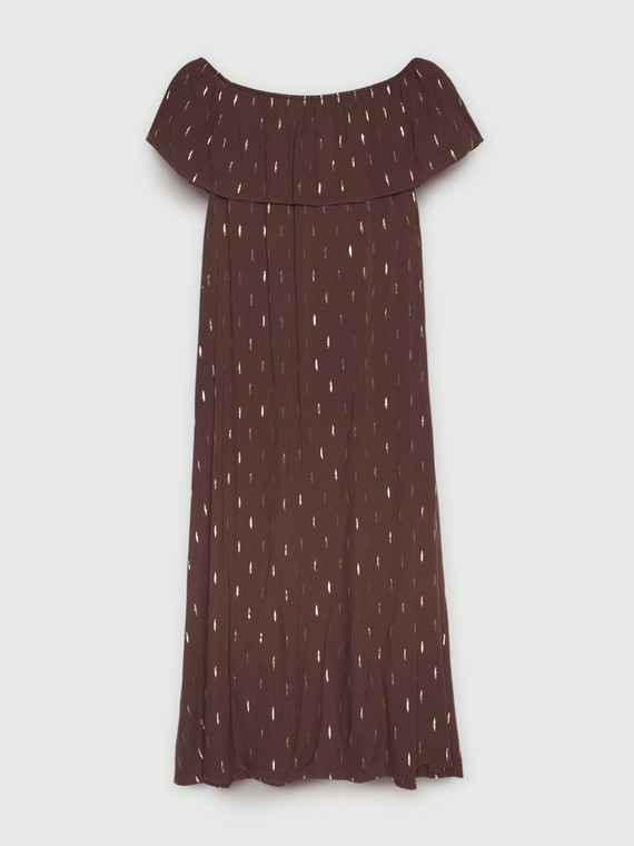 Vestito off shoulders lurex