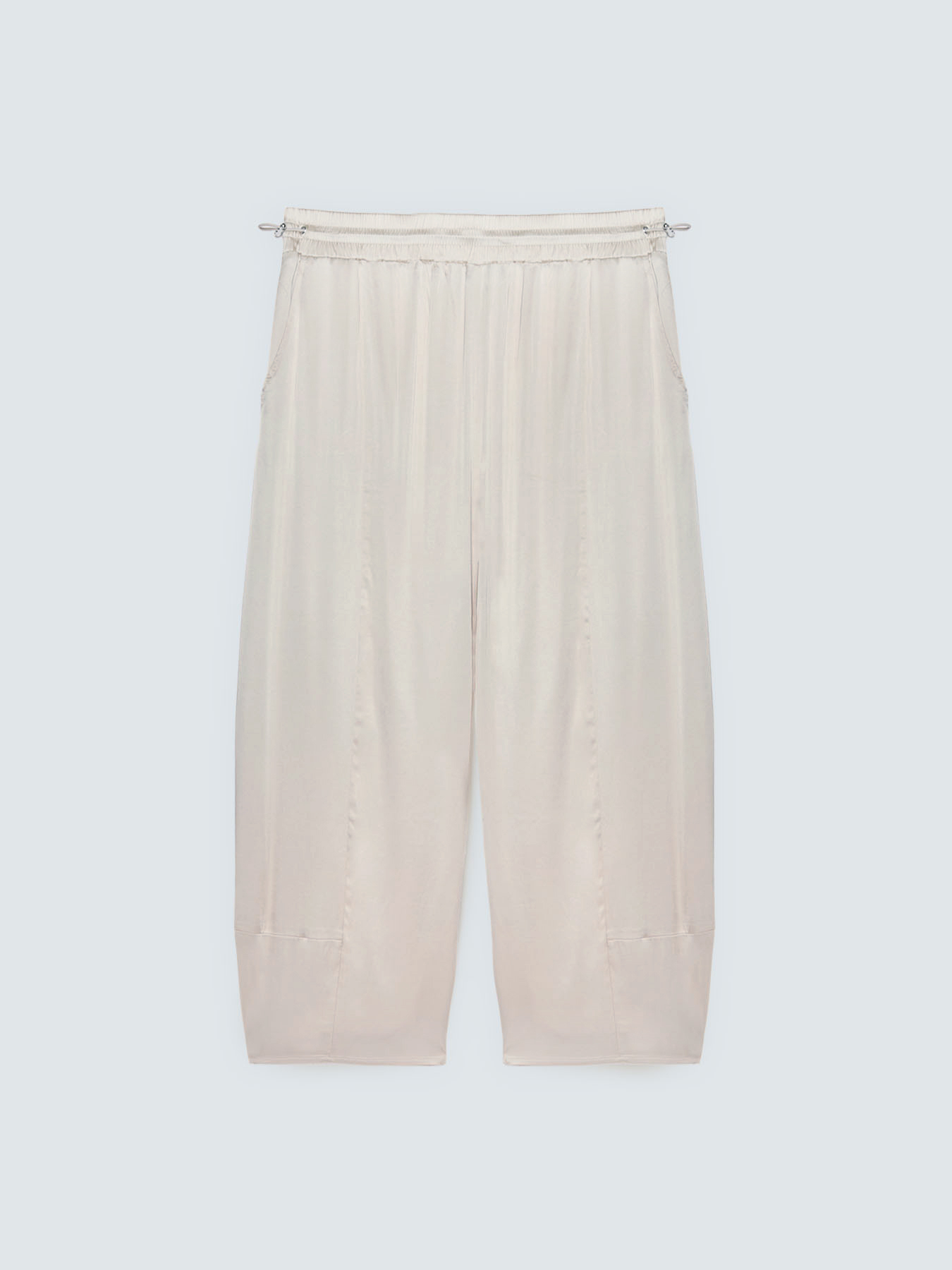 Balloon Pants in Stretch Satin image number 1