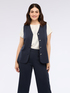 Gilet in punto Milano con bottoni image number 1