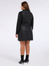 Sleeveless dress in coated fabric with small studs image number 1