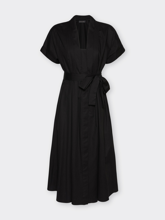 Flare dress with belt