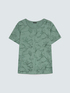 T-Shirt aus Baumwolle mit Blumenstickereien image number 4