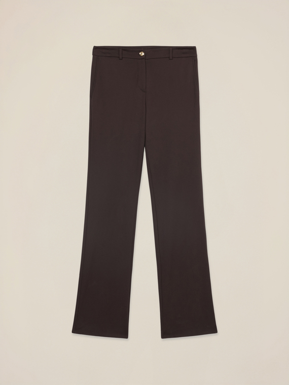 Pantaloni flare in punto milano