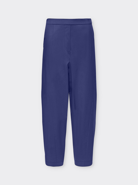 Pantaloni balloon in cotone stretch