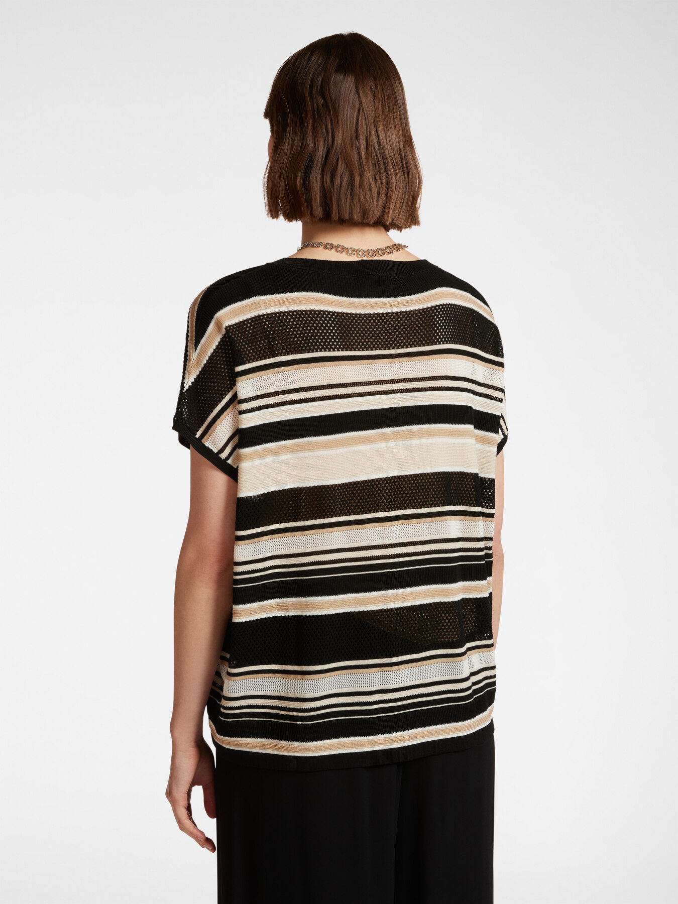 Light striped sweater image number 1