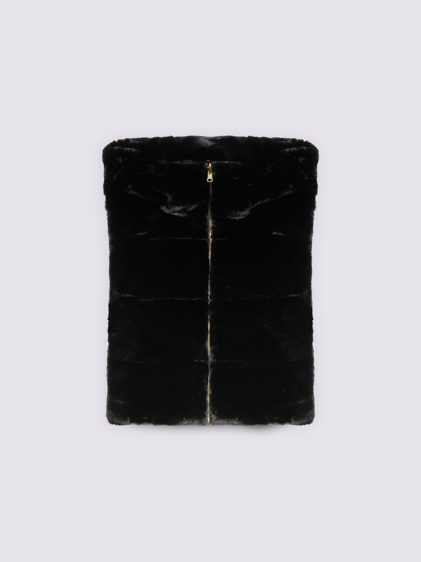 Padded bib with plush hood image number 1