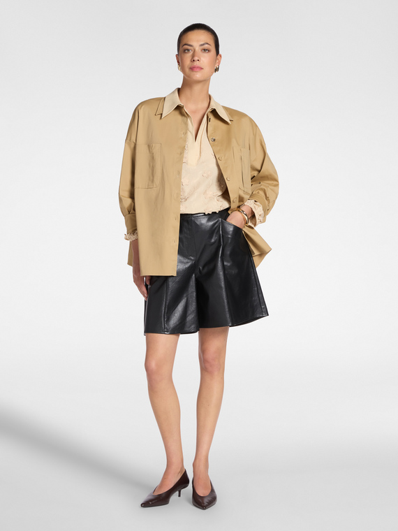 Leather Bermuda Shorts