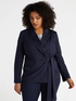 Blazer mit seitlichem Verschluss und Perlen an den Taschen image number 2
