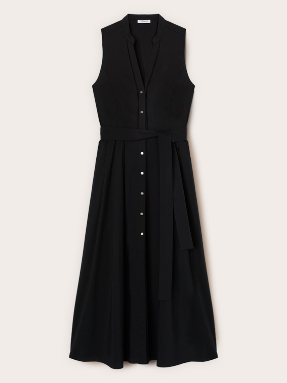 Rochie chemisier lungă din poplin