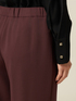 Pantalon palazzo en tissu crêpe image number 2