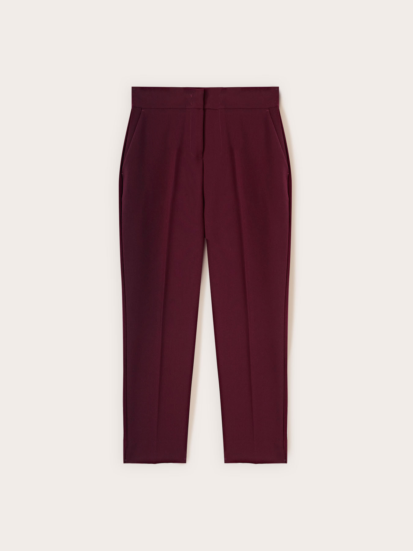 Pantaloni carrot a vita alta image number 3