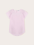 Cr&ecirc;pe de chine blouse with pleats image number 4
