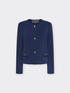 Jacke mit rundem Halsausschnitt aus Scuba image number 4