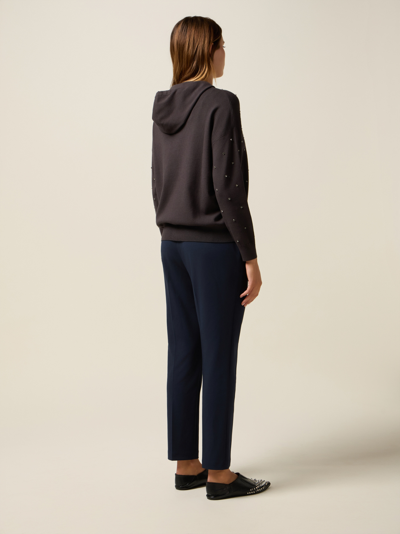 Cardigan à capuche et poches plaquées image number 1