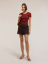 Tricou &icirc;n dungi din jersey mixt lurex image number 2