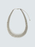 Silver spiral necklace image number 0