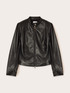 Chaqueta de tejido revestido con cortes moldeadores image number 4