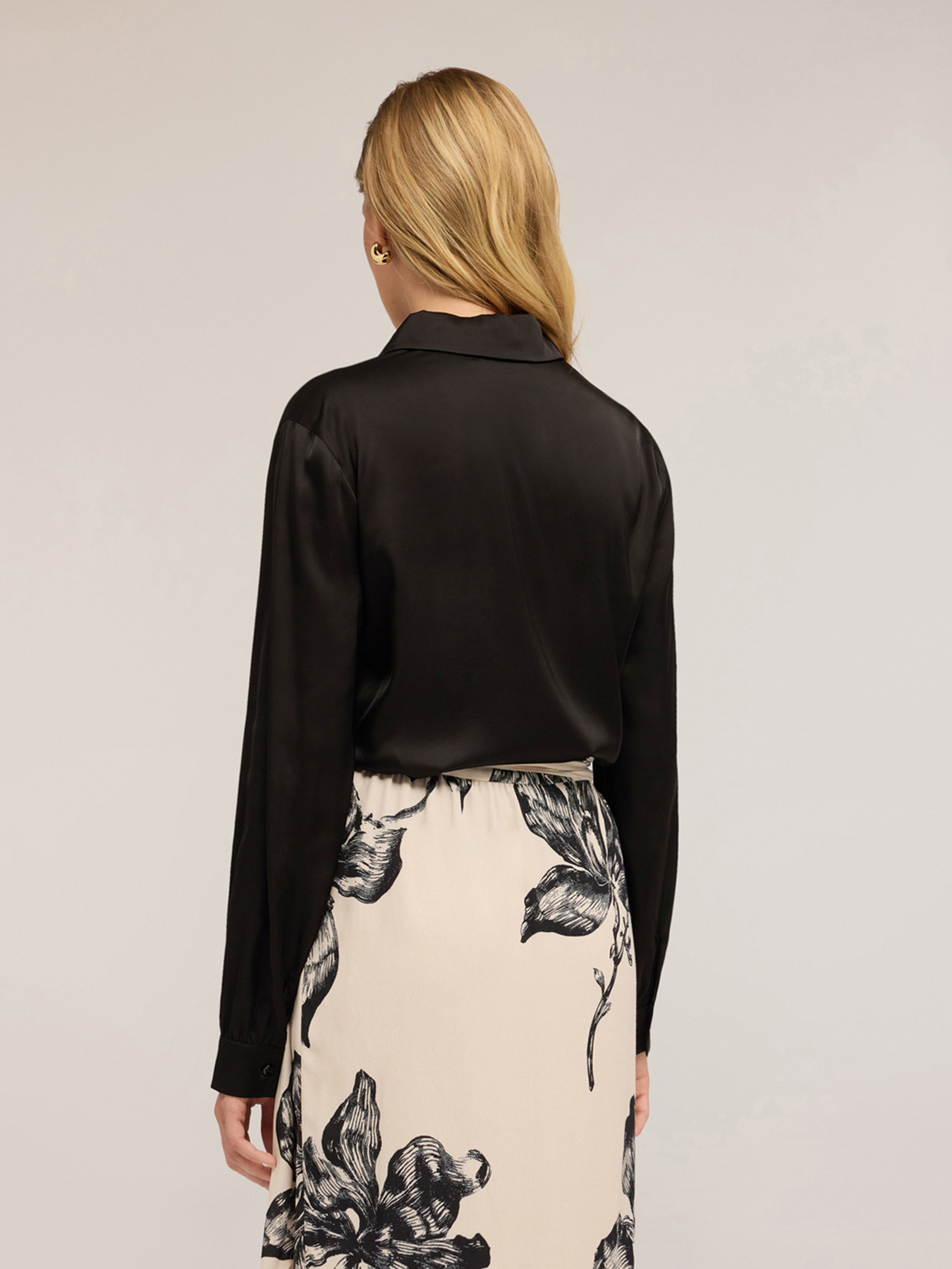 Satin shirt image number 1