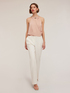 Satin top with necklace detail image number 2