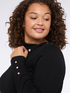 Long sweater with asymmetrical neckline image number 3