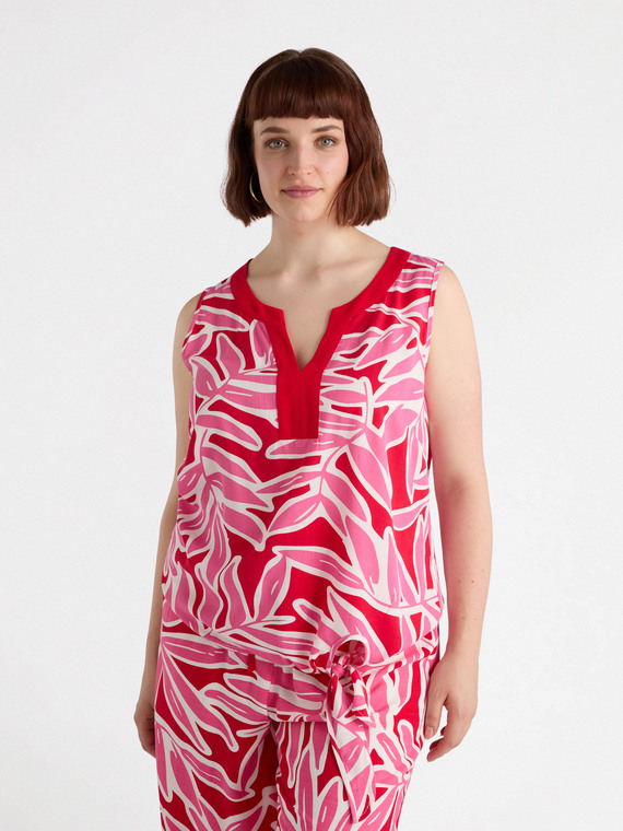 LENZING™ ECOVERO™ viscose print top