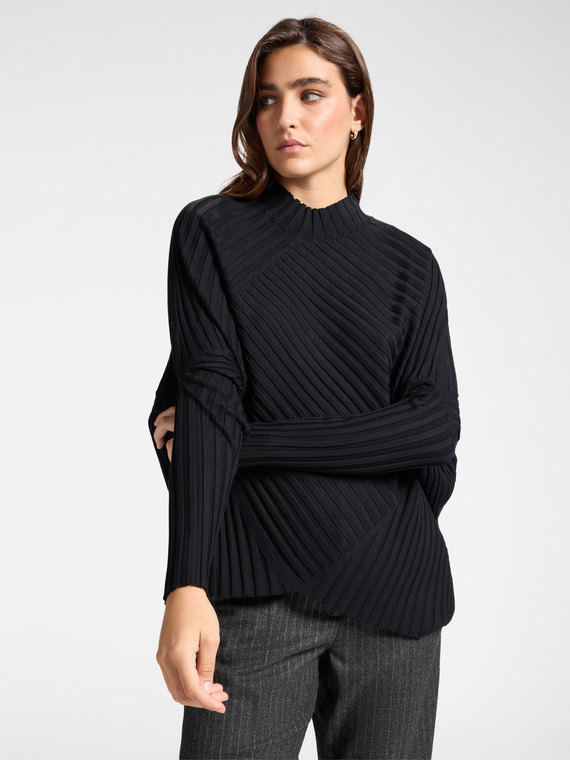 Pullover mit Rippenstrick