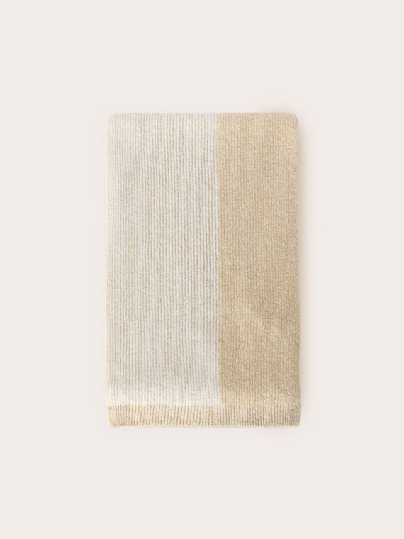 Sciarpa in maglia misto lurex