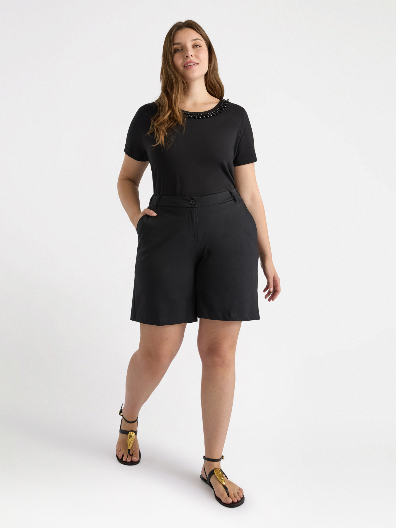 Kurze Hose in Milano-Rib image number 0
