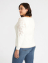 Pullover mit Blumenstickerei image number 1
