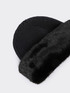 High-brimmed hat in faux fur image number 2