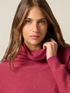 Mixed cashmere turtleneck with sequins image number 2