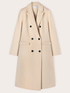 Manteau croisé en drap de laine mélangée image number 4