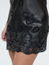 Short dress with floral details image number 3