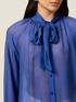 Silk blend voile blouse image number 2