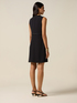 Robe fourreau en satin envers avec détail bijou image number 1