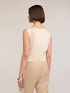 Voile top with knot and fringes image number 1