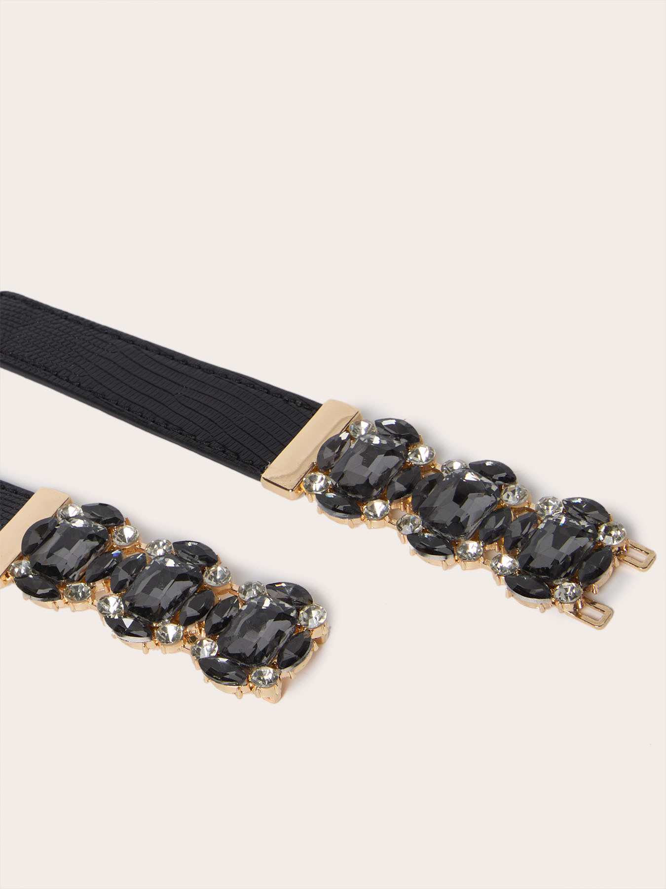 Elastic belt with jewel buckle image number 2