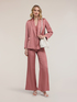 Fluid satin jacket with belt image number 2