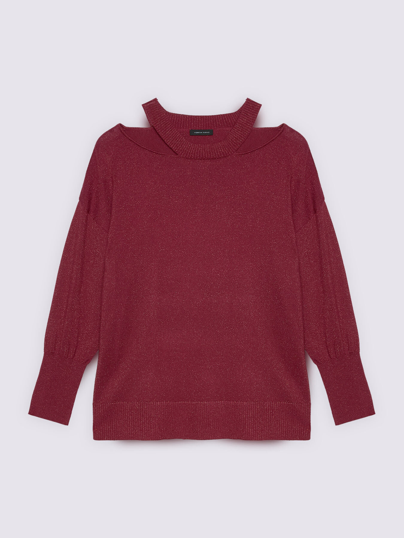 Maille lurex avec détails cut out image number 4