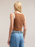 Top with knit borders image number 1