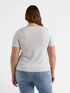 T-Shirt Lurex mit Details am Ausschnitt image number 1