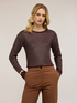 Lurex mesh knit top image number 0