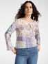 Blouse &agrave; imprim&eacute; bandana image number 0