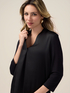Two-material V-neck T-shirt image number 2