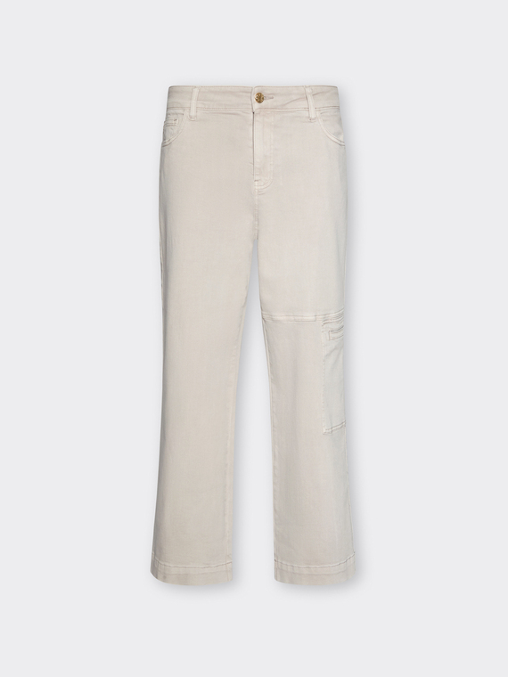 Cargo pants in stretch bull