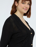 Cardigan with micro ruffles image number 3