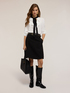 Blouse with ruffles and sash image number 2