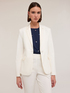 Blazer à simple boutonnage en coton technique image number 2
