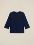 T-shirt in jersey patch in paillettes image number 3